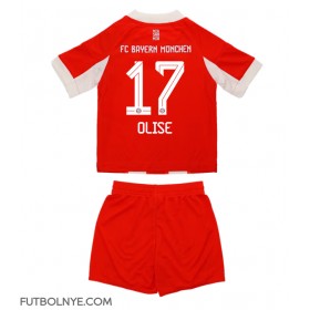 Camiseta Bayern Munich Michael Olise #17 Primera Equipación para niños 2025-26 manga corta (+ pantalones cortos)
